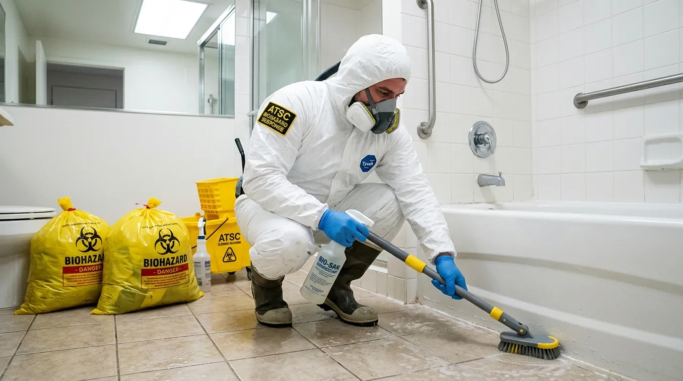 Decontamination equipment deployed for Blood Cleanup in Fallsburg